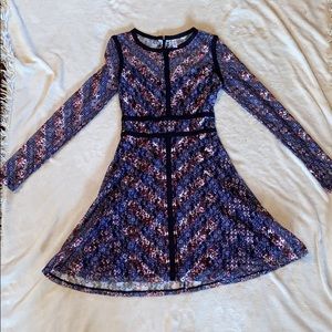 Long sleeve floral dress